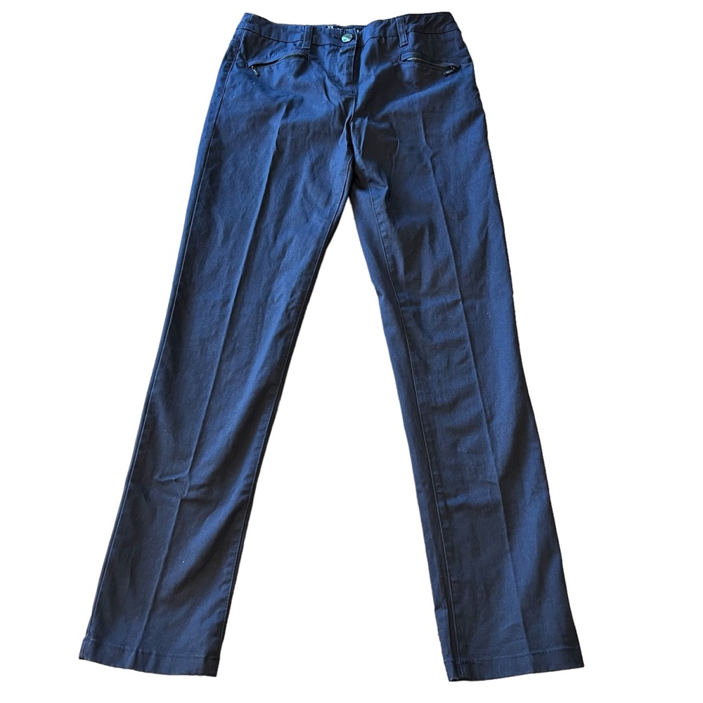 Principles by Ben de Lisi Gray Tan Brown Stretch Cotton Zipper Pocket Pants - 4